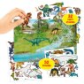 Dino World Sticker Book image of all of the sticker and the book in use