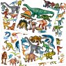 Dino World Sticker Book image of all of the sheets of stickets