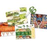 Dino World Snip Snap Book image of the set contents on a white background