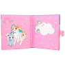 Ylvi Unicorn Diary With Code And Light image of the pages inside of the diary on a white background