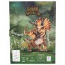Dino World Dinosaur Diary With Code And Light image of the back cover of the diary on a white background