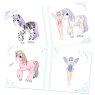 Ylvi Dress Me Up Sticker Book image of the inside pages on a white background