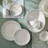 Denby Grey Floral Set Of 6 Placemats lifestyle image of the placemat