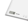 Salter White ARC Digital Kitchen Scale close up image of the scales on a white background
