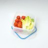 Addis Clip Tight 760ml Square Container lifestyle image of the container with the lid off on a white background