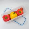 Addis Clip Tight 2L Narrow Rectangular Container lifestyle image of the container with lid off on a white background