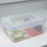 Addis Clip Tight 5.3L Rectangular Container lifestyle image of the container with the lid on on a white surface