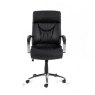 Brandon Black Office Chair front on image of the chair on a white background