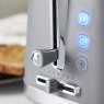 Tower Grey Odyssey 2 Slice Toaster close up lifestyle image of the toaster