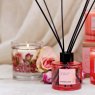 Stoneglow Light Blush Rose & Peony Botanical Wax Tumbler lifestyle image of the candle