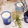 Stoneglow Water Elements Wood Sage & Samphire Soy Wax Scented Candle lifestyle image of the candle
