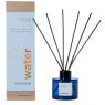 Stoneglow Water Elements Wood Sage & Samphire Reed Diffuser image of the diffuser and packaging on a white background