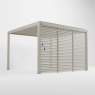 Titan Pergola Fixed Louvre Wall
