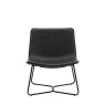 Gallery Direct Charcoal Hawking Lounge Chair image of the chair on a white background