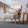 Gallery Direct Natural Linen Chedworth Accent Chair lifestyle image of the chair