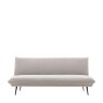 Gallery Direct Dunton Light Grey Sofa Bed front on image of the sofa bed on a white background