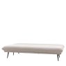 Gallery Direct Dunton Light Grey Sofa Bed angled image of the sofa bed as a bed on a white background