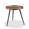 Lima Black Walnute Marble Lamp Table image of the lamp table on a white background