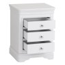Colonial Large Bedside Cabinet angled image of the bedside cabinet with open drawers on a white background