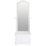 Colonial Cheval Mirror front on image of the mirror on a white background