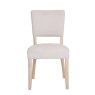 Holkham Oak Natural Fabric Dining Chair front on image of the dining chair on a white background