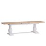 Holkham Oak 2.2m Extending Dining Table angled image of the dining table on a white background