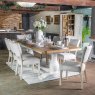 Holkham Oak 2.2m Extending Dining Table lifestyle image of the dining table