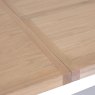 Holkham Oak 2.2m Extending Dining Table close up image of the table top of the dining table on a white background