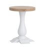 Holkham Oak Round Wine Table image of the wine table on a white background