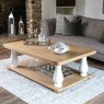 Holkham Oak Large Coffee Table lifestyle image of the coffee table