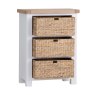 Holkham Oak Shoe Storage Chest angled image of the chest with drawers open on a white background