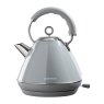 Daewoo Kensington Grey 1.7L 3kw Pyramid Kettle image of the kettle on a white background