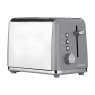 Daewoo Kensington Grey 2 Slice Toaster image of the toaster on a white background