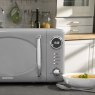 Daewoo Kensington Grey 20L 800w Microwave lifestyle image of the microwave