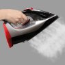 Daewoo 2600w Ultra Glide Steam Iron lifestyle image of the iron on a grey background