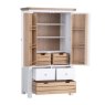 Holkham Oak Double Larder Unit image of the unit on a white background