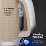 Tower Saturn 1.7L Latte Kettle lifestyle image of the kettles with specs