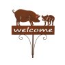 Kaemingk Welcome Garden Pick Iron Pig