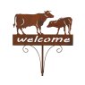 Kaemingk Welcome Garden Pick Iron Cow