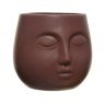 Kaemingk Porcelain Face Planter Brown