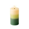 Kaemingk LED Green 3 Shade Candle