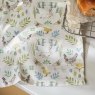 Sophie Allport Spring Chicken Tea Towel close up lifestyle image of the tea towel