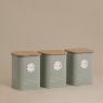 Typhoon Squircle Mint Tea Storage image of the containers on a beige background