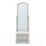 Mabel Taupe Cheval Mirror image of the mirror on a white background