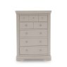 Mabel Taupe 8 Drawer Tall Chest image of the chest on a white background