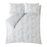 Laura Ashley Pussy Willow Lavender Duvet cover reverse on white background