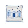 Fusion Beach Huts Outdoor Cushion Blue