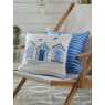 Fusion Beach Huts Outdoor Cushion Blue lifestyle