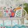 Fusion Tropical Flamingo Outdoor Cushion Pink Lifestyle