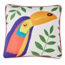 Fusion Tropical Flamingo Outdoor Cushion Pink Reverse